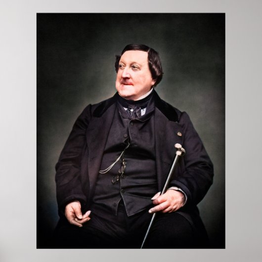 Poster Gioachino Rossini - Compositeur (Devant)