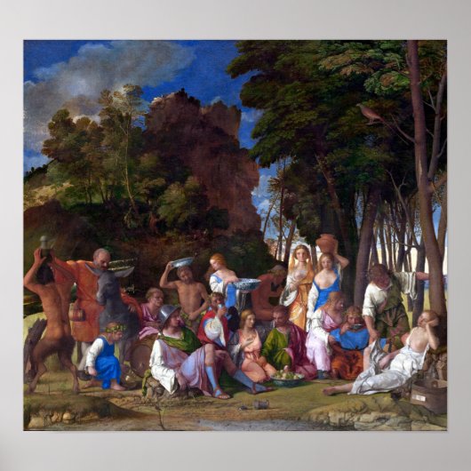 Poster Giovanni Bellini Titien Fête des Dieux (Devant)