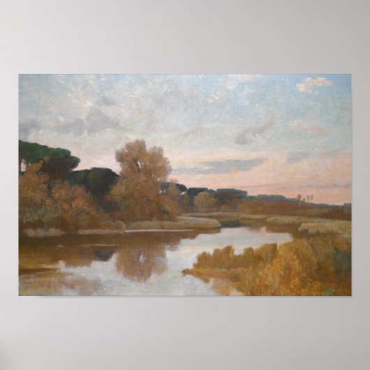 Poster Giovanni Costa - Castel Fusano (Devant)