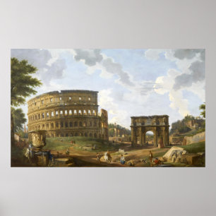 Poster Giovanni Paolo Panini Vue du Colisée