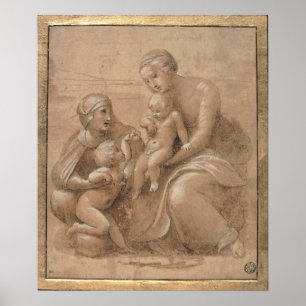 Poster Giovannino e Sant Elisabet de San de bambino de