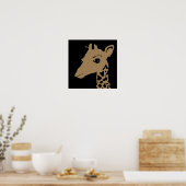 Poster girafe (Cuisine)