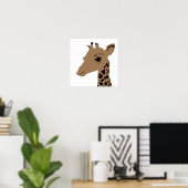 Poster girafe (Bureau à domicile)