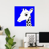 Poster girafe (Bureau à domicile)