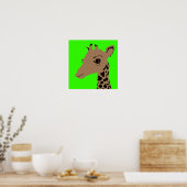 Poster girafe (Cuisine)