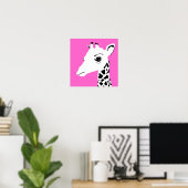 Poster girafe (Bureau à domicile)