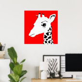 Poster girafe (Bureau à domicile)