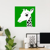 Poster girafe (Bureau à domicile)