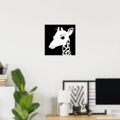 Poster girafe (Bureau à domicile)
