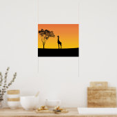 Poster Girafe (Cuisine)