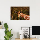 Poster Girafe (Bureau à domicile)