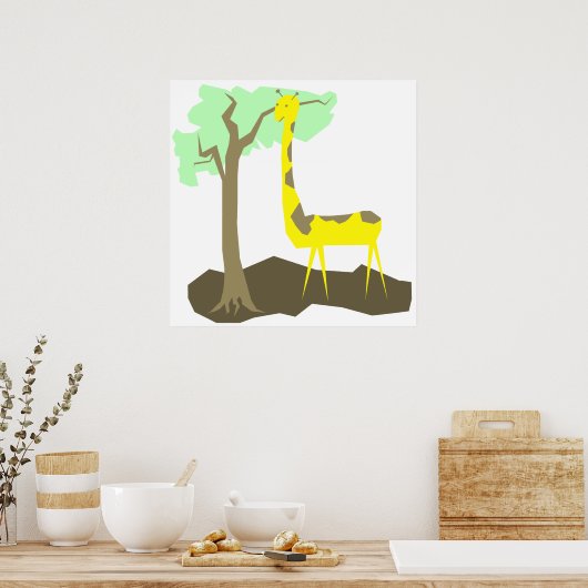 Poster Girafe (Cuisine)