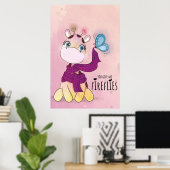 Poster Girafe à l'aquarelle (Bureau à domicile)
