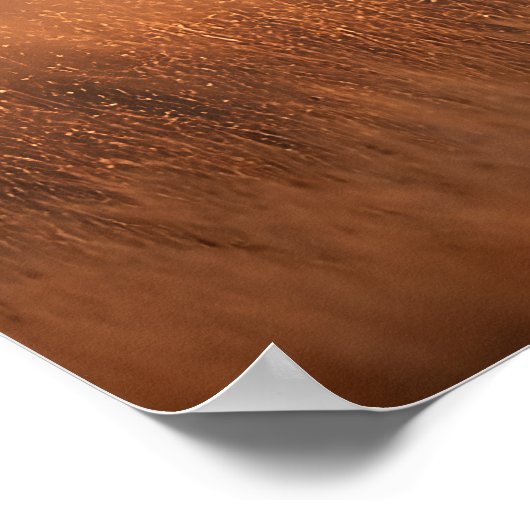 Poster Girafe au coucher du soleil - Illustration de la f (Coin)