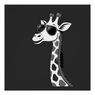 Poster Girafe Cool Art Pour Hommes Femmes Enfants Amateur