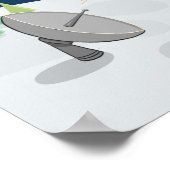 Poster Girafe dans l'espace. Planètes. Nurserie d'animaux (Coin)