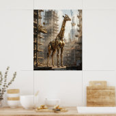 Poster Girafe de laiton s'élever (Cuisine)