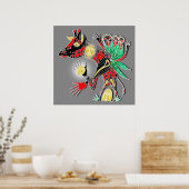 Poster girafe de mommas (Cuisine)