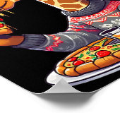 Poster Girafe de Pizza de Noël  (Coin)