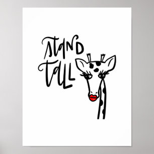 Poster Girafe - Debout grand