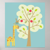 Poster Girafe et Lapin (Devant)