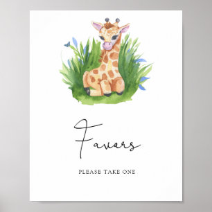 Poster Girafe - Favoris