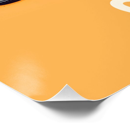 Poster Girafe Mignonne et Fantaisiste dans la Savane (Coin)