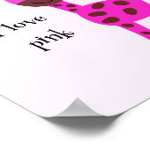 Poster Girafe rose (Coin)