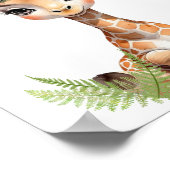 Poster Girafe sur mesure pour fille dans la jungle (Coin)
