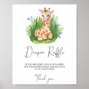 Poster Girafe - Tirage de couche