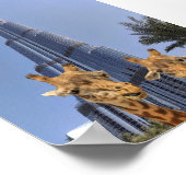Poster Girafes Excentriques au Burj Khalifa Wall Art (Coin)