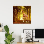 Poster Giraffe (Bureau à domicile)