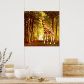 Poster Giraffe (Cuisine)