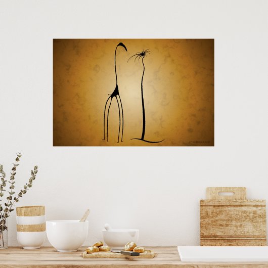 Poster Giraffe (Cuisine)