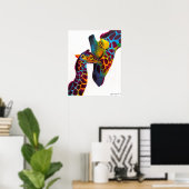 Poster Giraffe (Bureau à domicile)