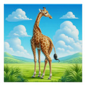 Poster Giraffe (Devant)