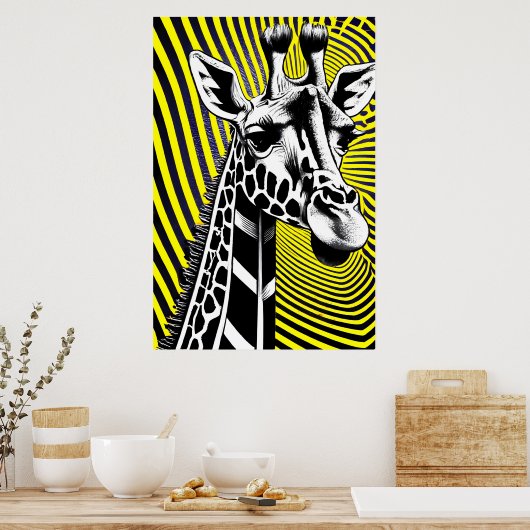 Poster Giraffe (Cuisine)