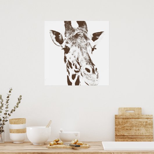 Poster Giraffe (Cuisine)