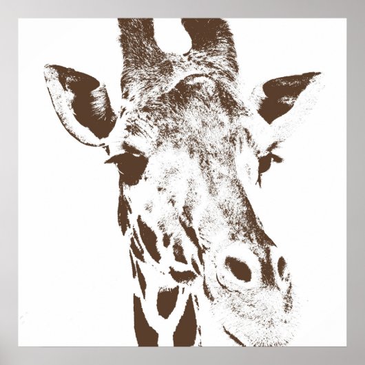 Poster Giraffe (Devant)