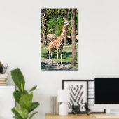 Poster Giraffe (Bureau à domicile)