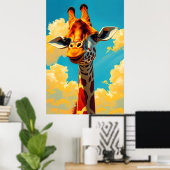 Poster Giraffe (Bureau à domicile)