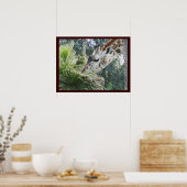 Poster Giraffe à midi (Cuisine)