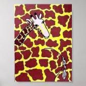 Poster Giraffe Abstraite (Devant)