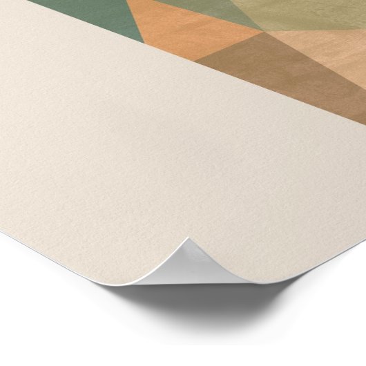 Poster Giraffe Abstraite (Coin)