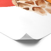 Poster Giraffe africaine (Coin)