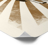 Poster Giraffe africaine Art original (Coin)