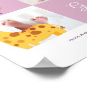 Poster Giraffe ・ Alphabet Monogramme Baby shower mignon (Coin)