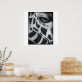 Poster Giraffe Art Imprimer Moderne (Cuisine)