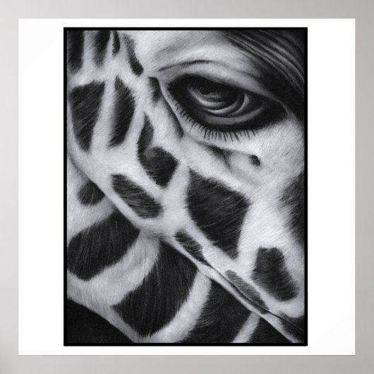 Poster Giraffe Art Imprimer Moderne (Devant)