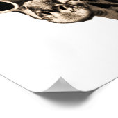 Poster Giraffe Avec Lunettes De Soleil Steampunk Lunettes (Coin)